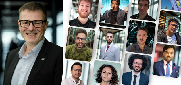 Pr Soldera et ses étudiants